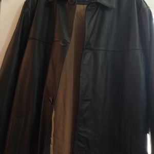 Men's leather coat